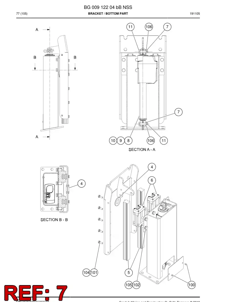55189797 551 897 97 Detent - Sandvik Technical Drawing