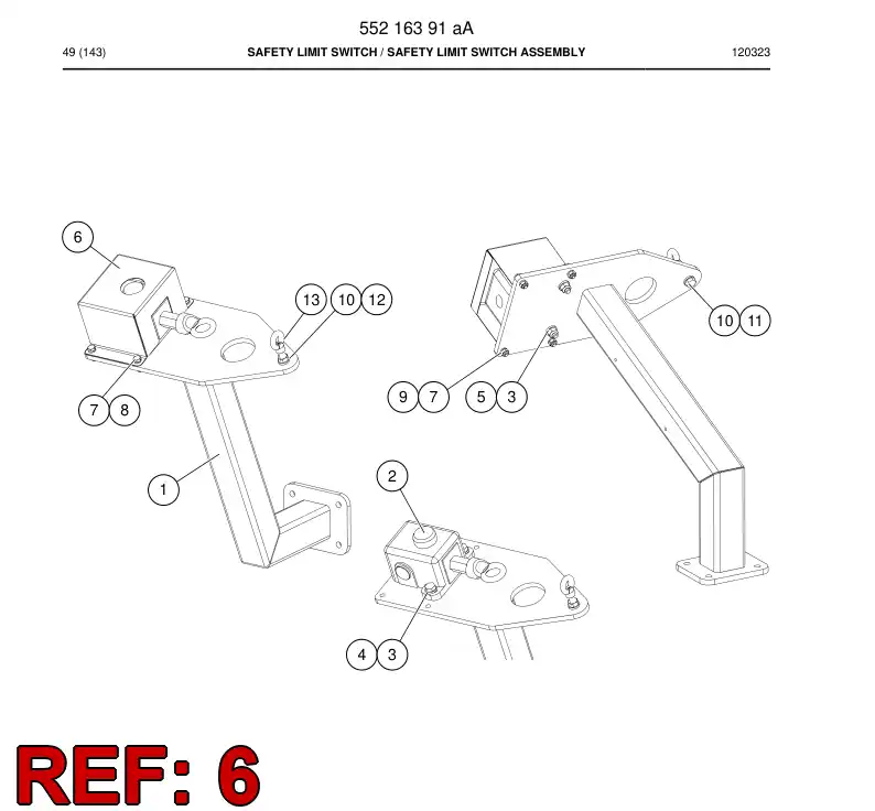 55189856a 551 898 56a Plate, Cover - Sandvik Technical Drawing
