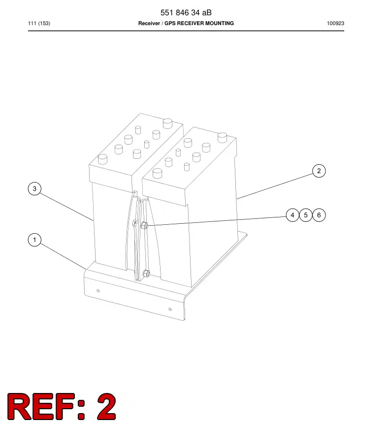 55189866 551 898 66 Receiver - Sandvik Technical Drawing