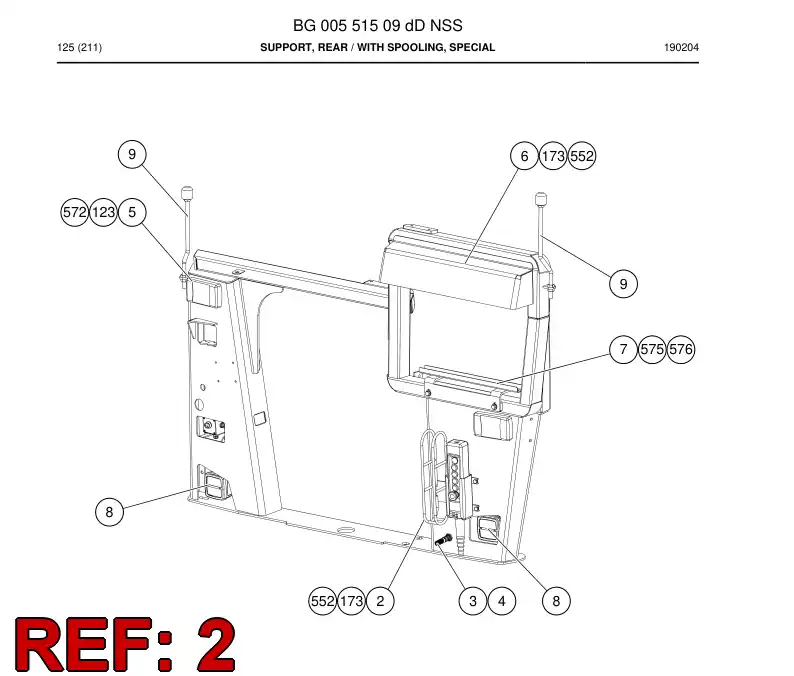 55189876 551 898 76 SOPORTE - Sandvik Technical Drawing