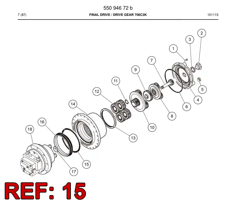 55190106 551 901 06 Circlip - Sandvik Technical Drawing