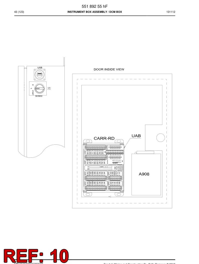 55190167k 551 901 67k Enclosure, Steel - Sandvik Technical Drawing