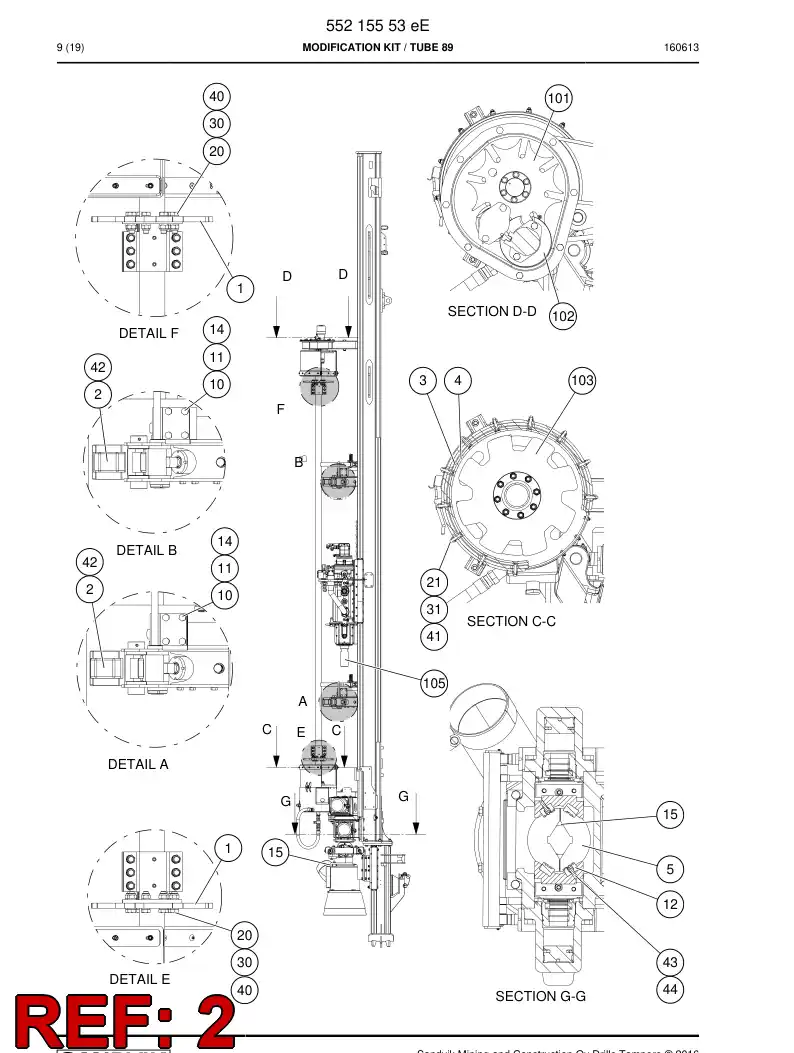 55190285a 551 902 85a Jaw - Sandvik Technical Drawing