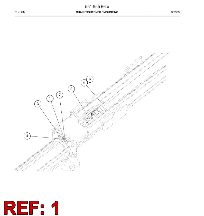 55190323a 551 903 23a Screw - Sandvik Technical Drawing
