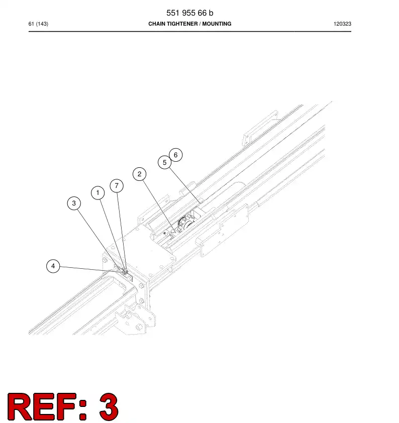 55190324a 551 903 24a Lock device - Sandvik Technical Drawing
