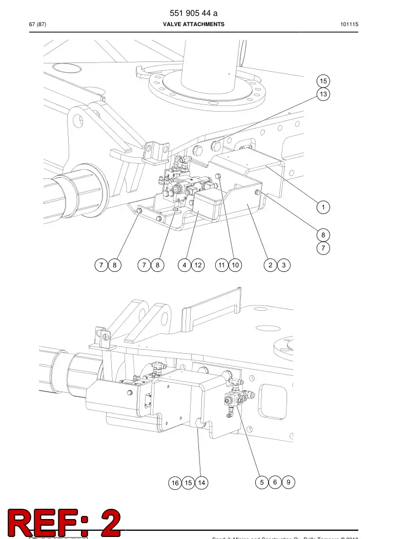55190342a 551 903 42a Housing - Sandvik Technical Drawing