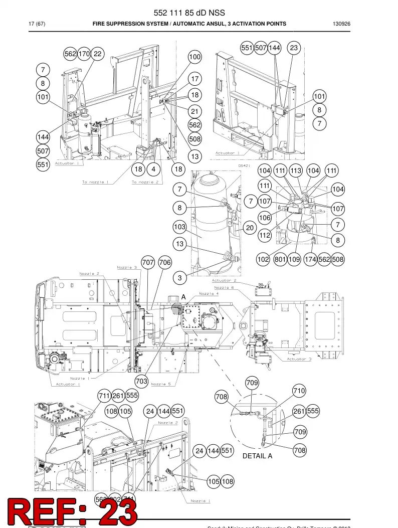 55190441 551 904 41 Plate, Cover - Sandvik Technical Drawing