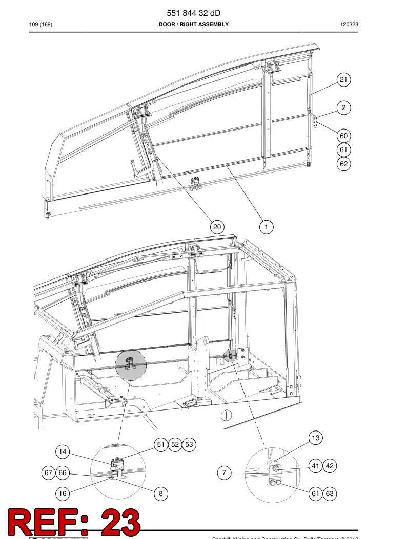 55190692 551 906 92 Shim - Sandvik Technical Drawing