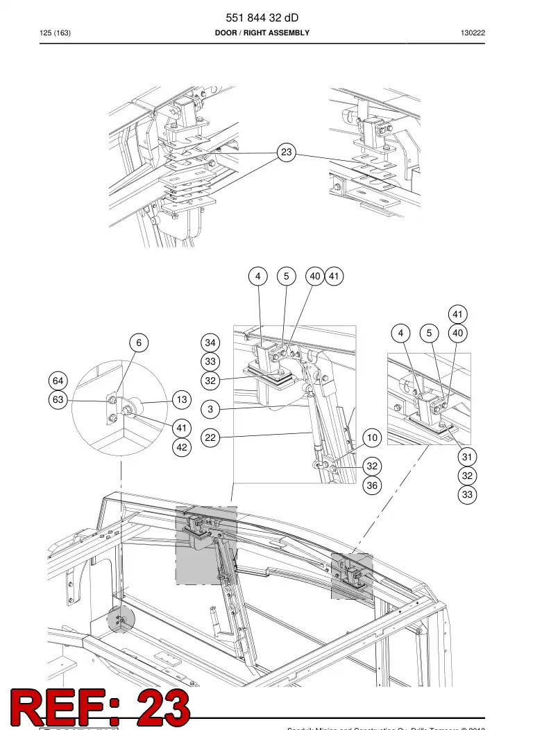 55190692a 551 906 92a Shim - Sandvik Technical Drawing