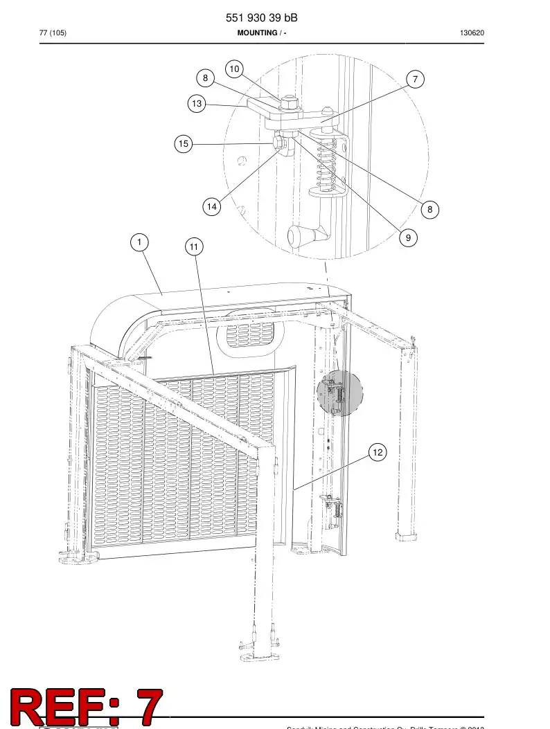 55190902b 551 909 02b Plate - Sandvik Technical Drawing