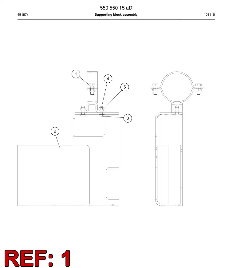 551 910 76 Bracket - drawing
