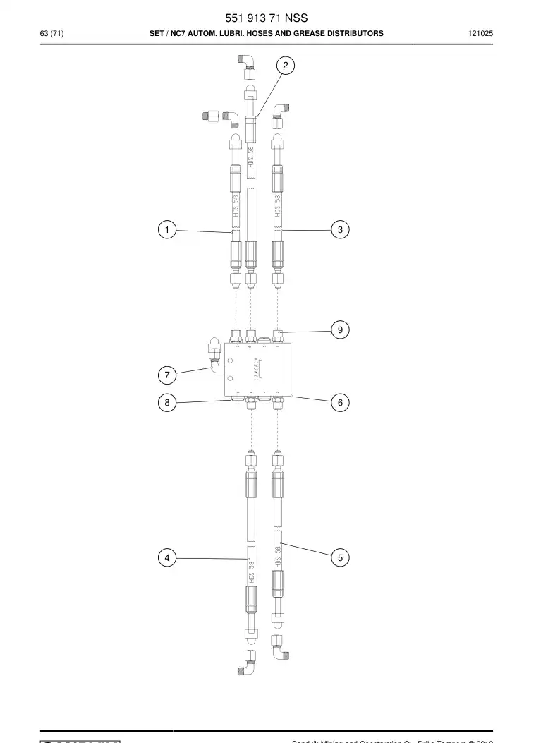 55191371 551 913 71 SET - Sandvik Technical Drawing