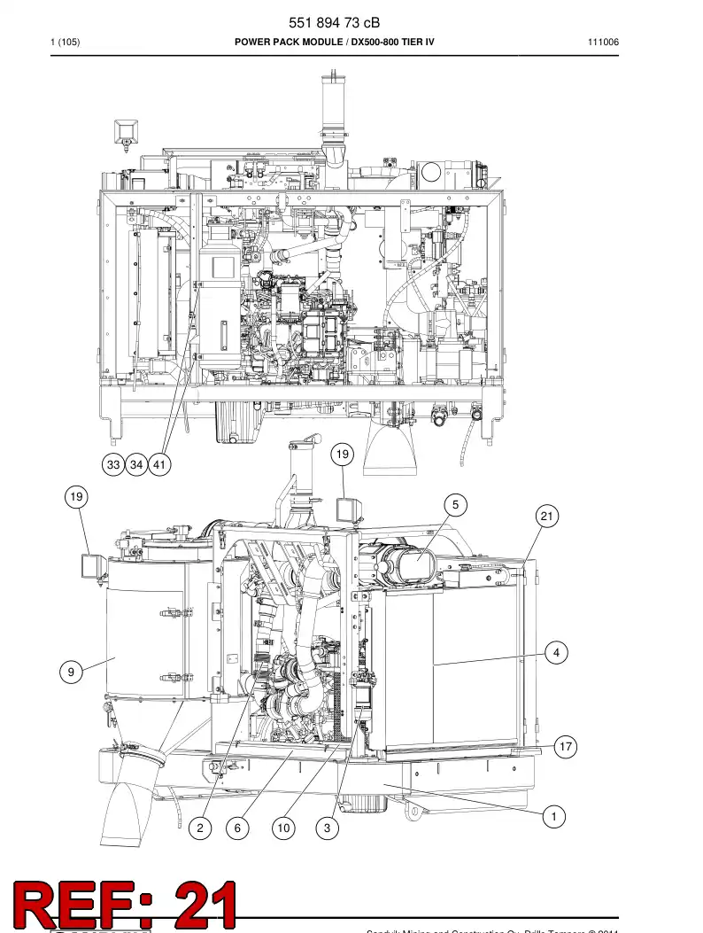 55191392 551 913 92 Rubber sheet - Sandvik Technical Drawing
