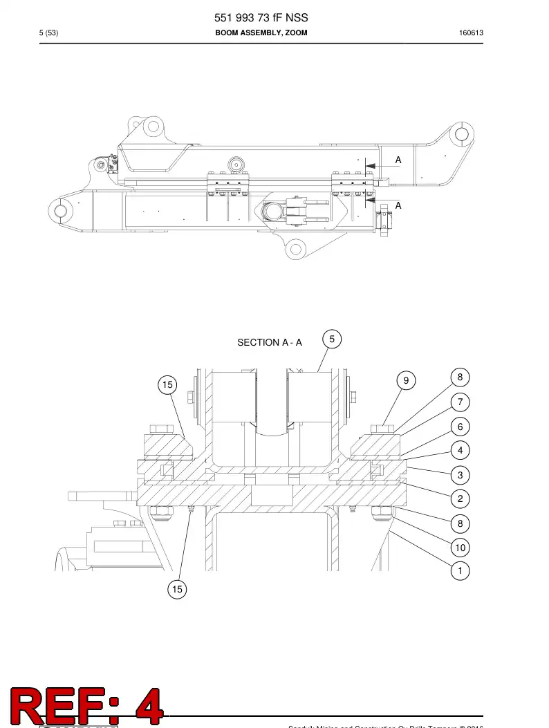 55191510a 551 915 10a Shim - Sandvik Technical Drawing