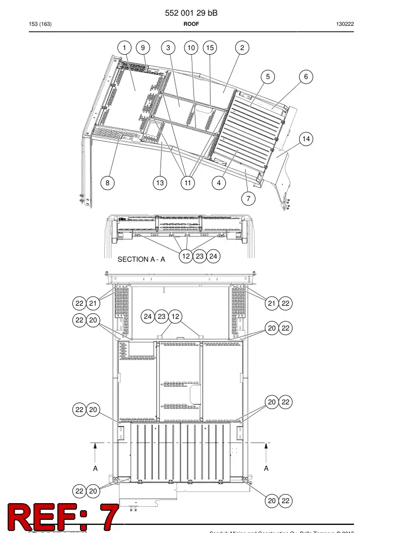 55191596a 551 915 96a Cover - Sandvik Technical Drawing
