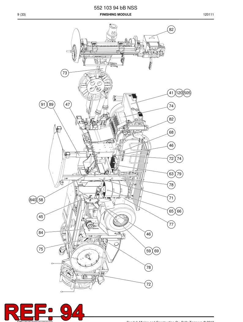 55191678 551 916 78 Sign - Sandvik Technical Drawing