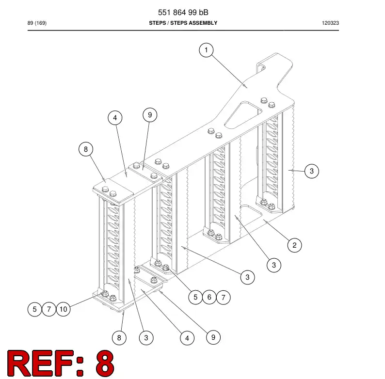 55191752 551 917 52 Plate - Sandvik Technical Drawing