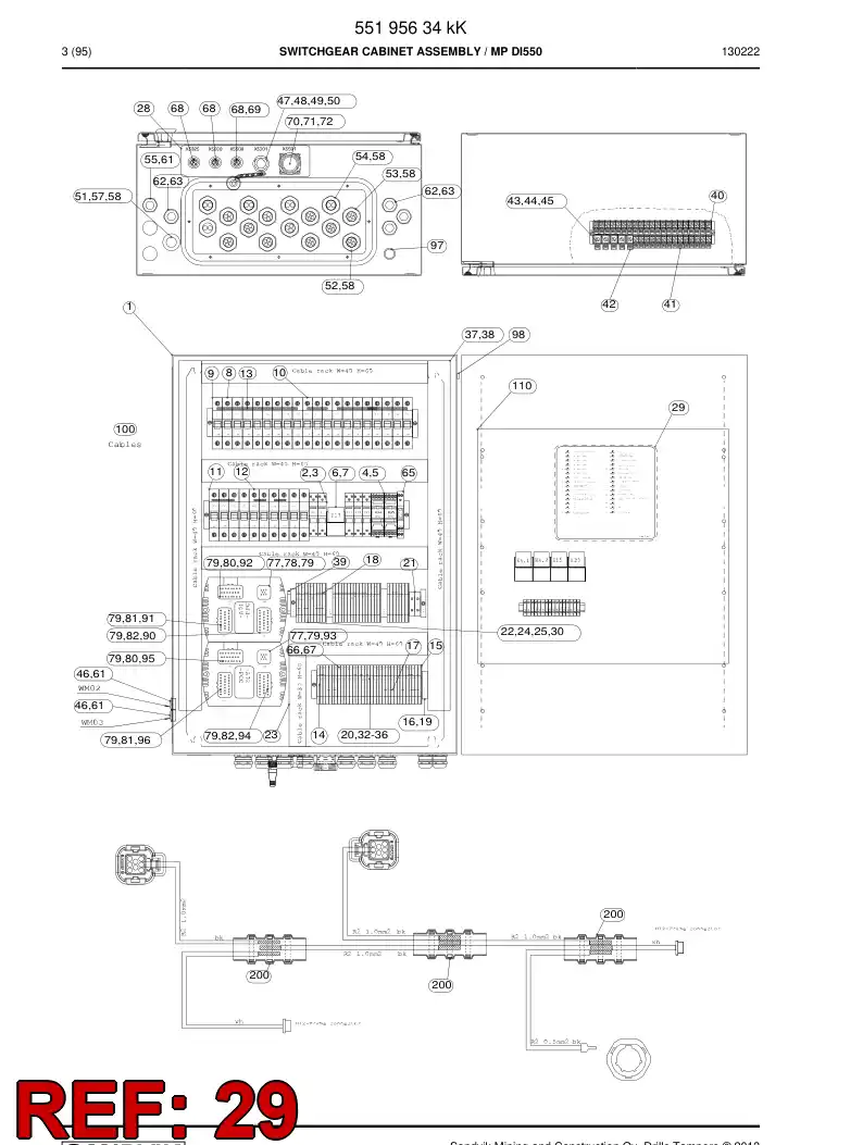 55191863c 551 918 63c Decal - Sandvik Technical Drawing