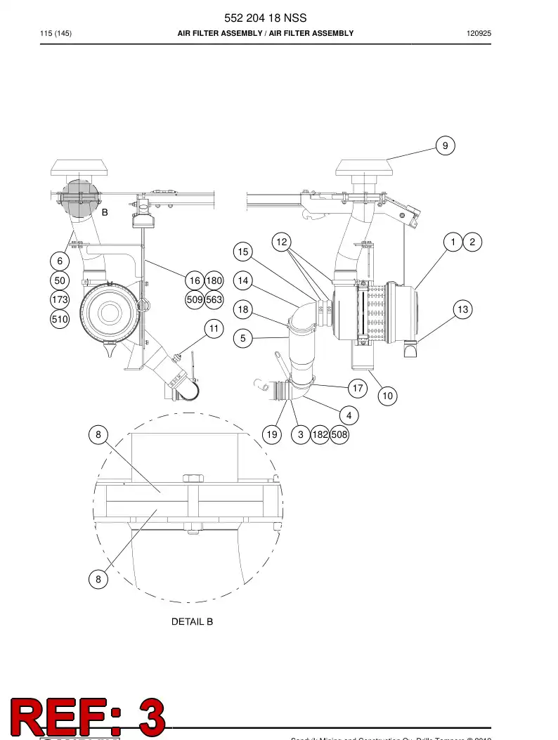 55191907a 551 919 07a CLAMP - Sandvik Technical Drawing
