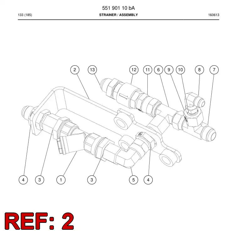 55192163 551 921 63 SUPPORTING BLOCK - Sandvik Technical Drawing