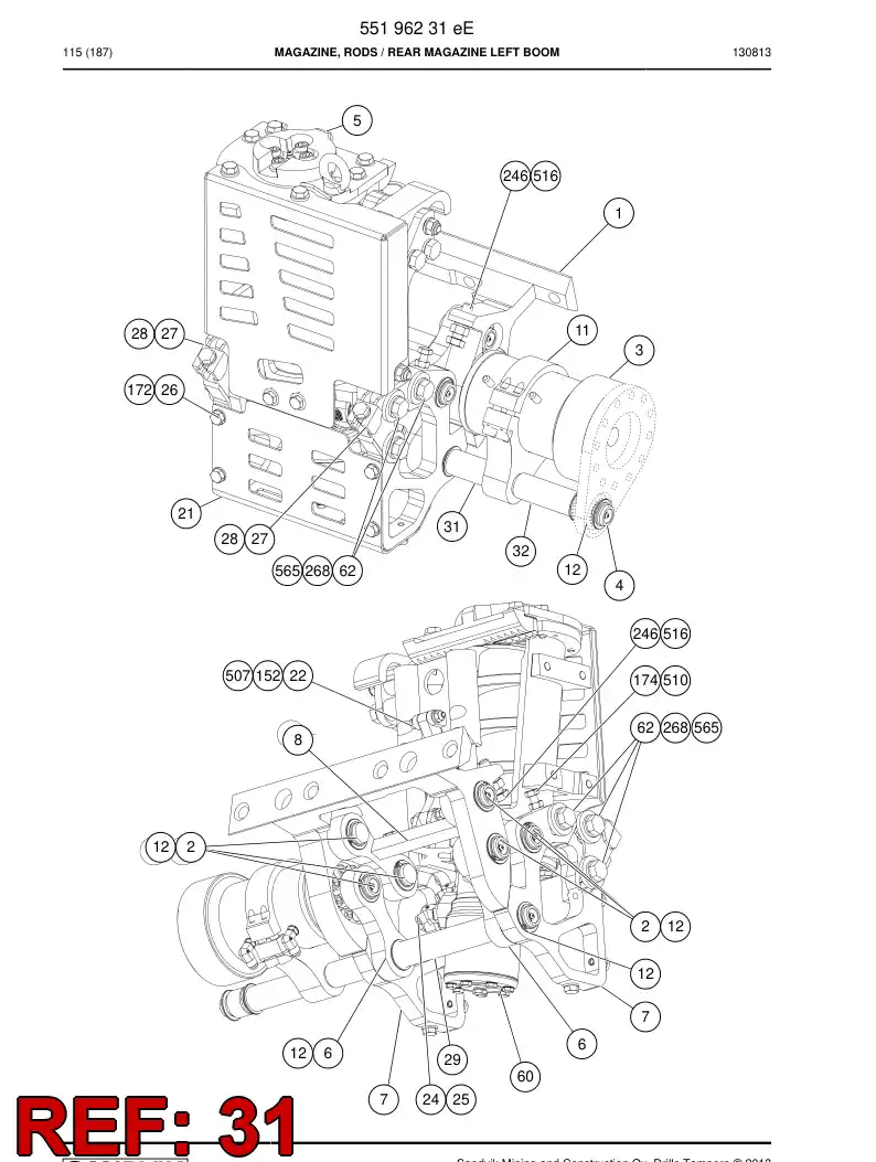 55192306a 551 923 06a Pipe - Sandvik Technical Drawing