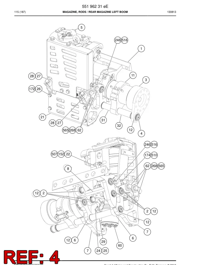 55192363b 551 923 63b Pin - Sandvik Technical Drawing
