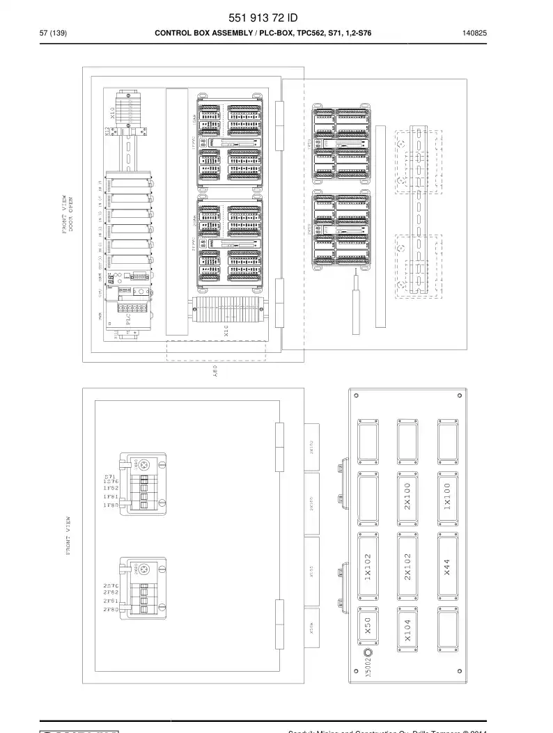 55192376 551 923 76 Programmed Electronic Assembly - Sandvik Technical Drawing