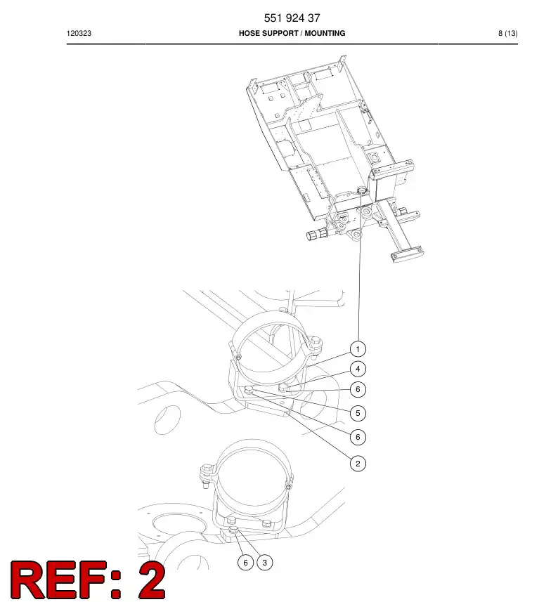 55192424 551 924 24 Bracket - Sandvik Technical Drawing