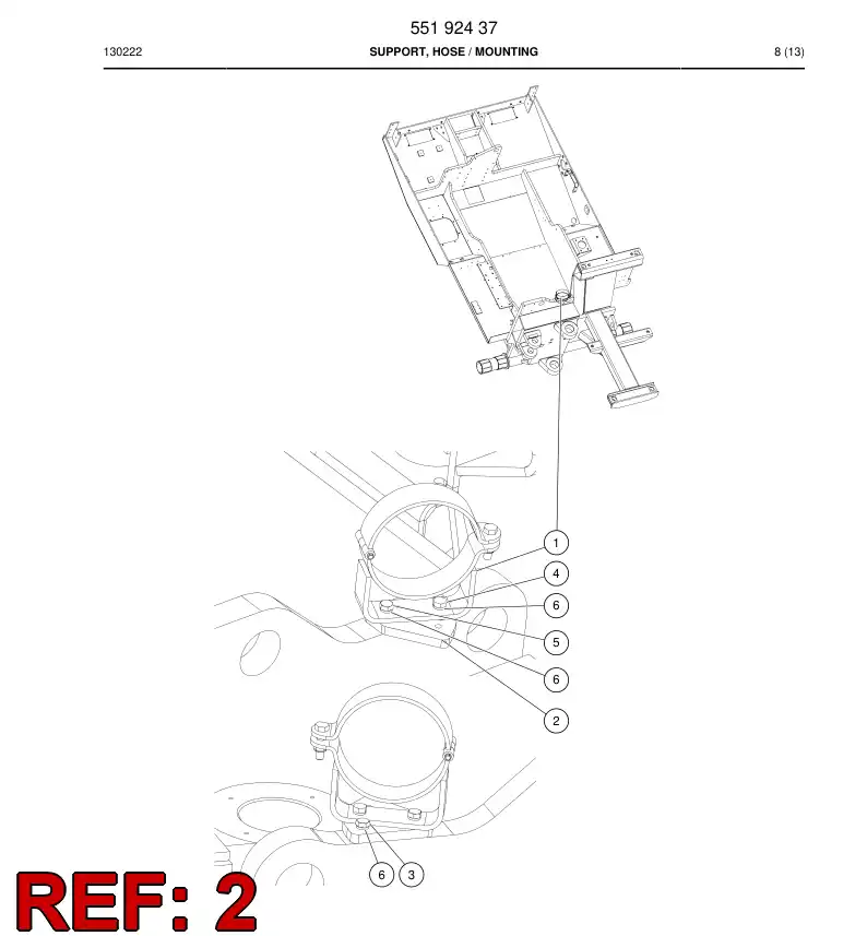 55192424a 551 924 24a Bracket - Sandvik Technical Drawing