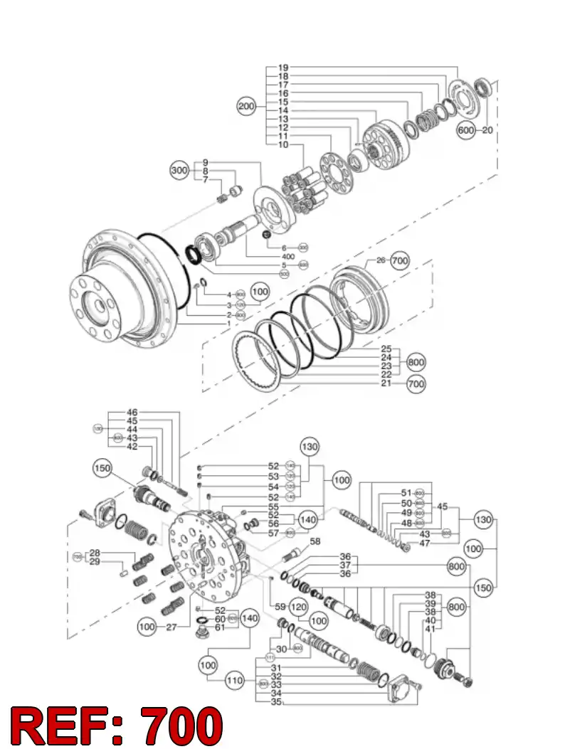 55192447 551 924 47 BRAKE ASSEMBLY - Sandvik Technical Drawing