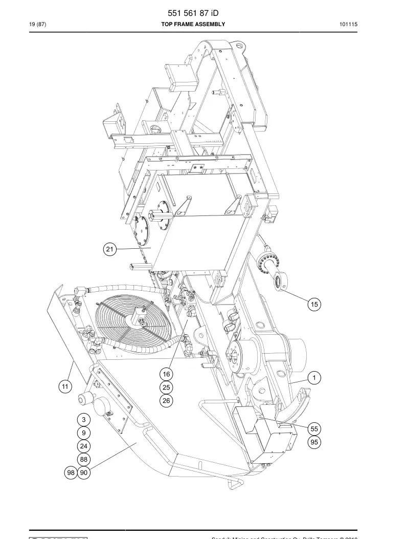 55192485a 551 924 85a Shim - Sandvik Technical Drawing