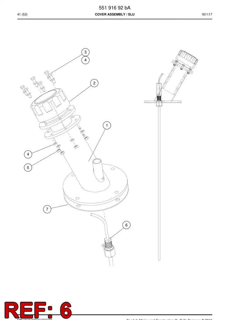 55192550 551 925 50 Gauge, Level - Sandvik Technical Drawing