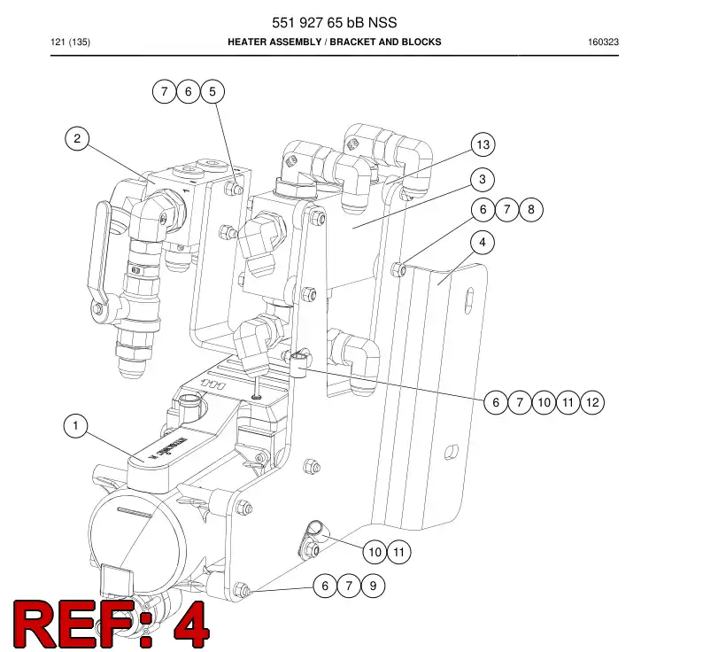 55192574a 551 925 74a BRACKET - Sandvik Technical Drawing