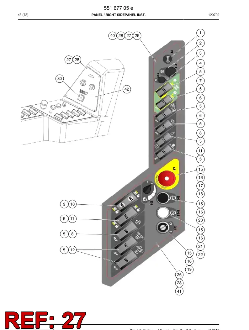 55192644 551 926 44 Rivet nut - Sandvik Technical Drawing