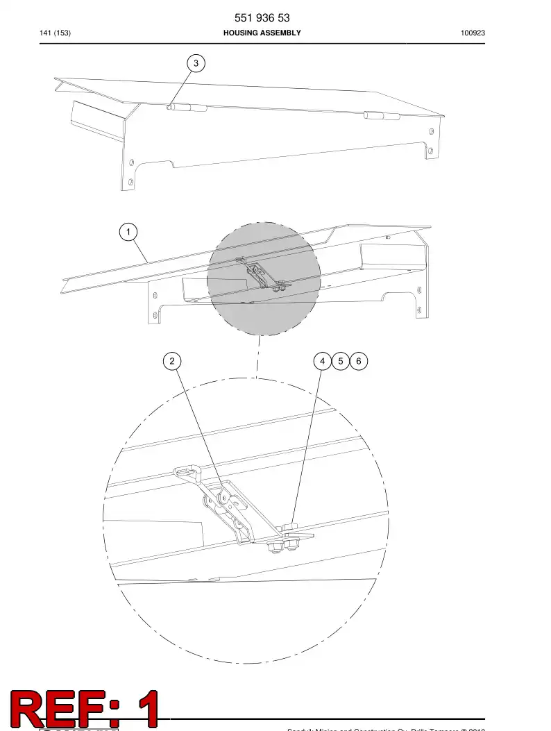 55192755a 551 927 55a HOUSING - Sandvik Technical Drawing
