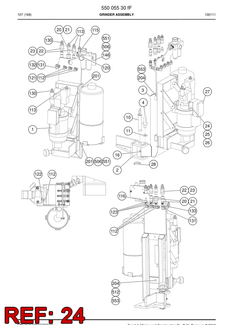 55192784 551 927 84 Support - Sandvik Technical Drawing