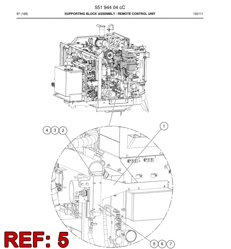 55192813 551 928 13 Plate - Sandvik Technical Drawing