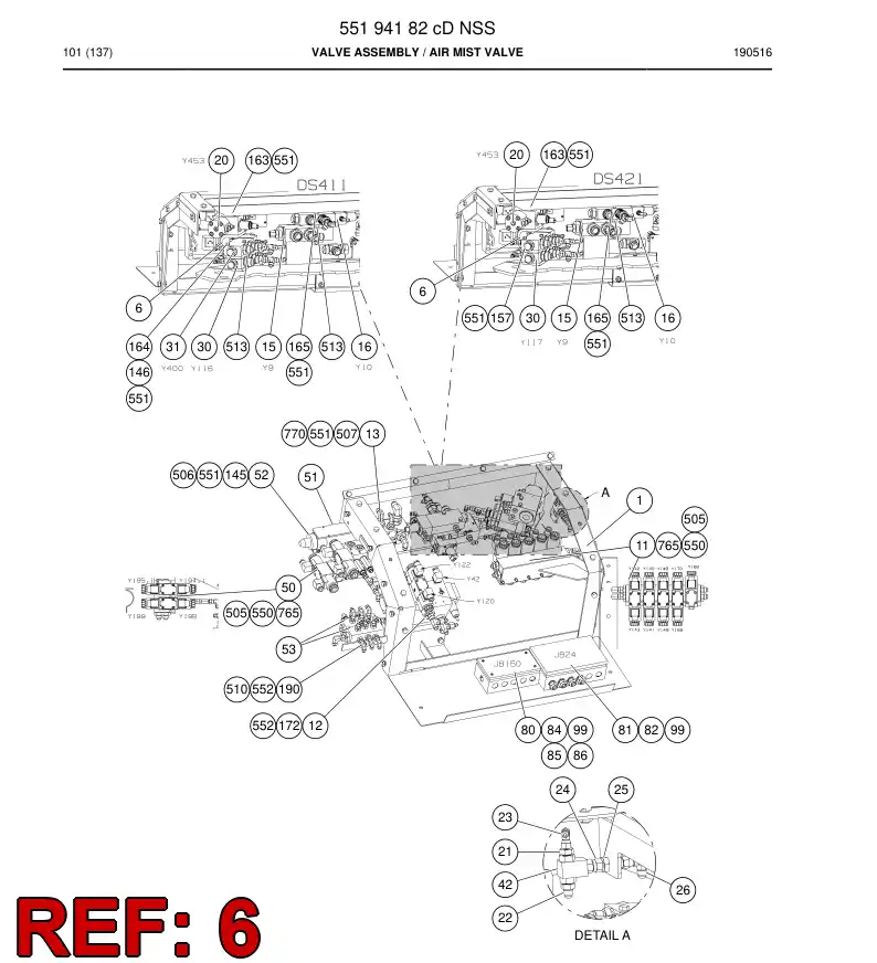 55192866a 551 928 66a Bracket - Sandvik Technical Drawing