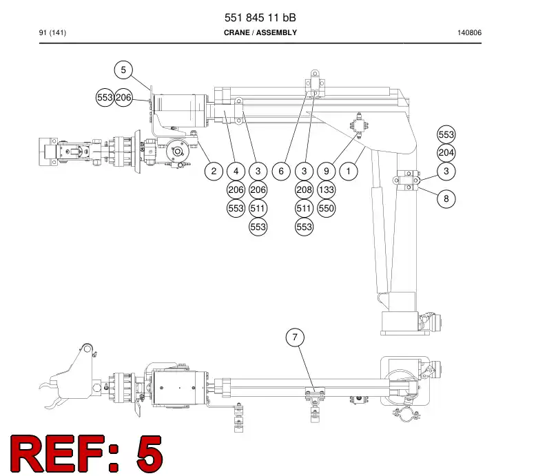 55193030 551 930 30 Lifting lug - Sandvik Technical Drawing