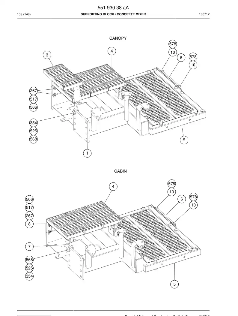 55193038d 551 930 38d Support - Sandvik Technical Drawing