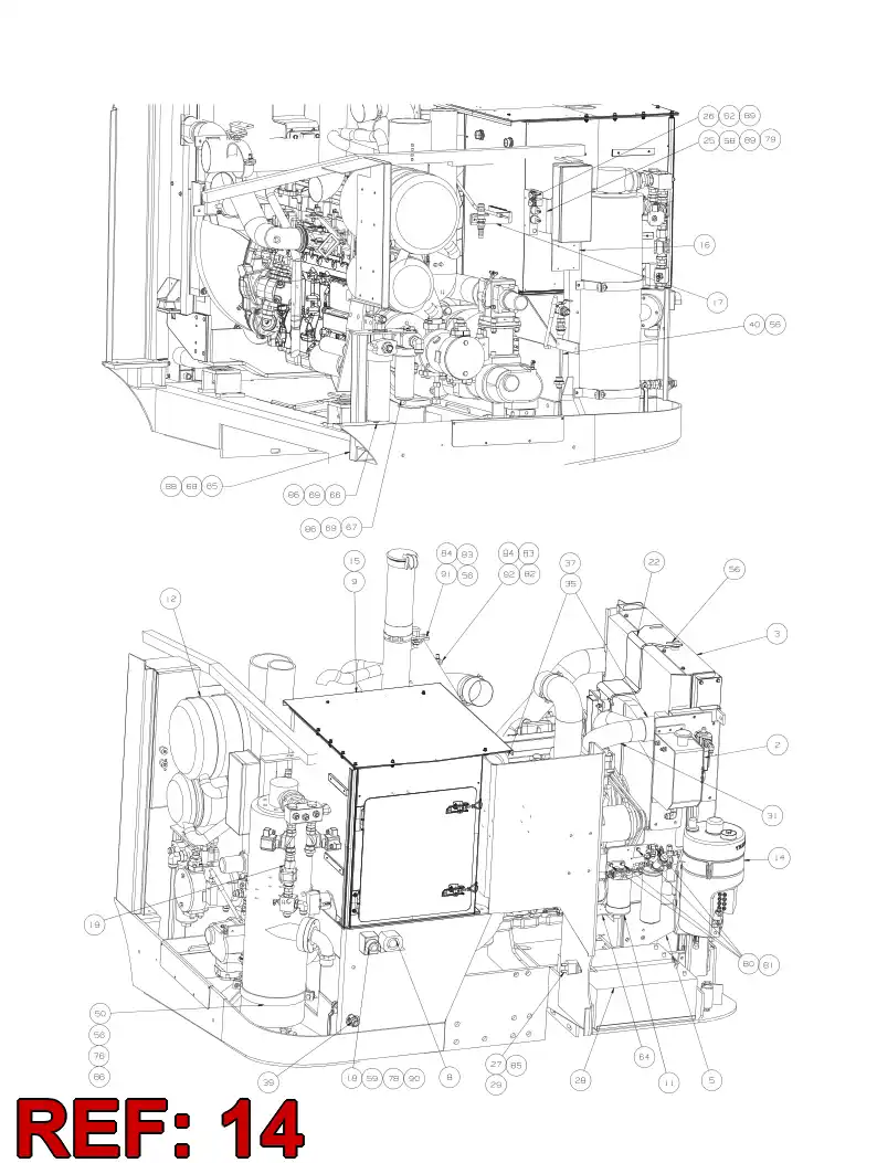 55193073 551 930 73 Lubrication unit - Sandvik Technical Drawing