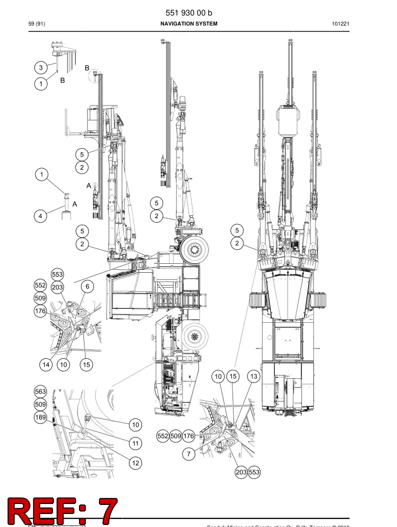 55193110 551 931 10 Supporting block - Sandvik Technical Drawing