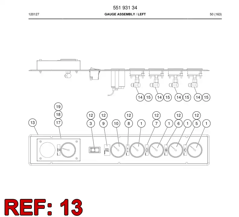 55193137 551 931 37 Instrument housing - Sandvik Technical Drawing