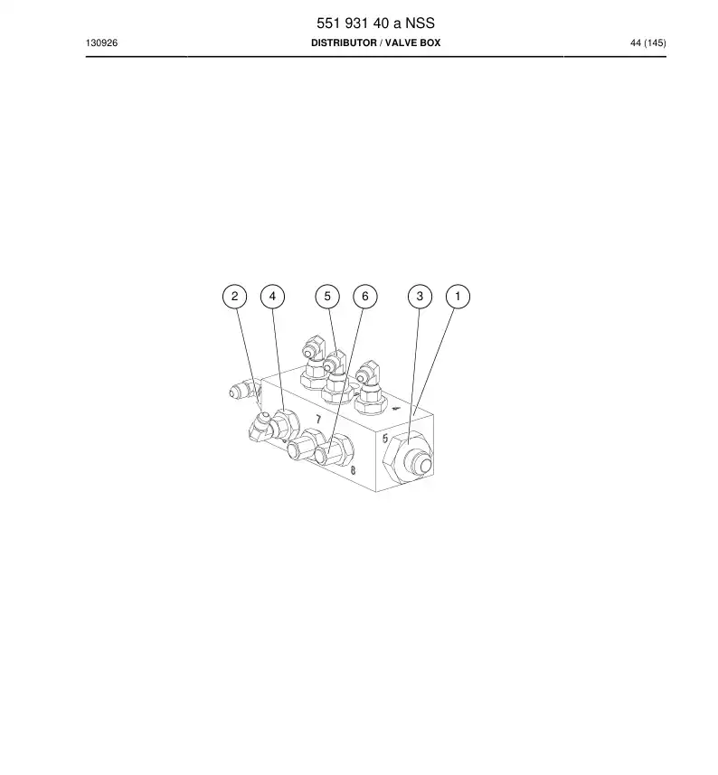 55193140a 551 931 40a DISTRIBUIDOR - Sandvik Technical Drawing