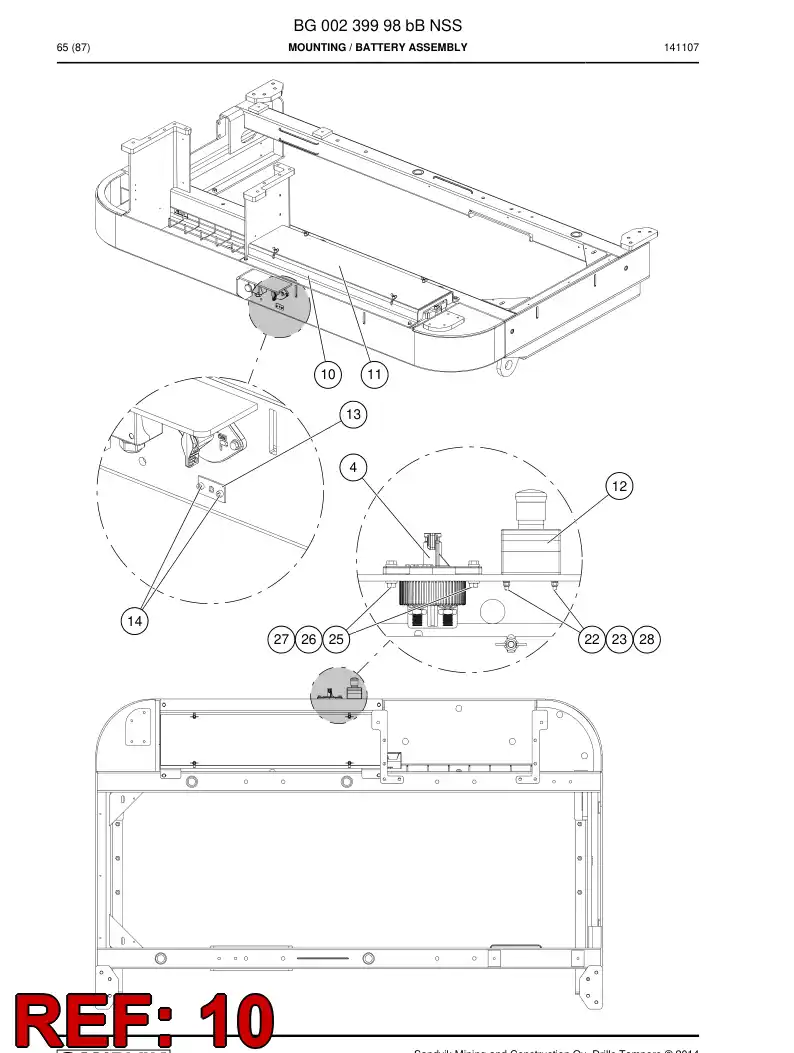 55193141 551 931 41 Bolt, Eye - Sandvik Technical Drawing