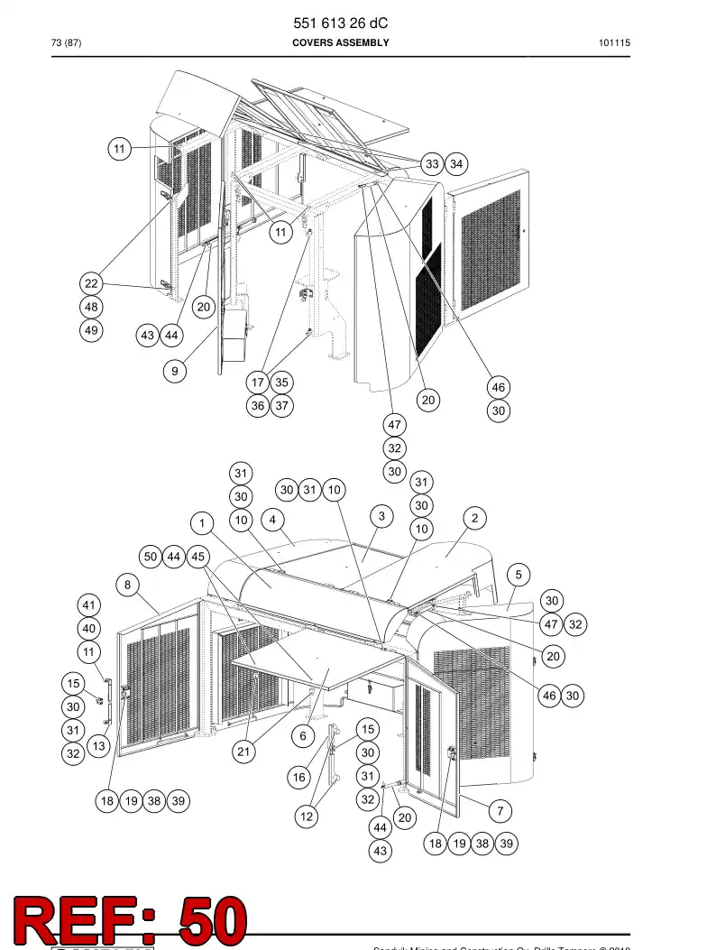 55193253 551 932 53 Cup, Base Plate - Sandvik Technical Drawing