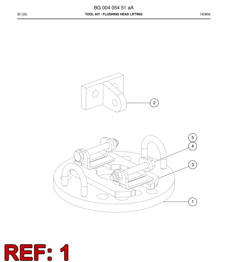 55193294 551 932 94 Lifting bail - Sandvik Technical Drawing