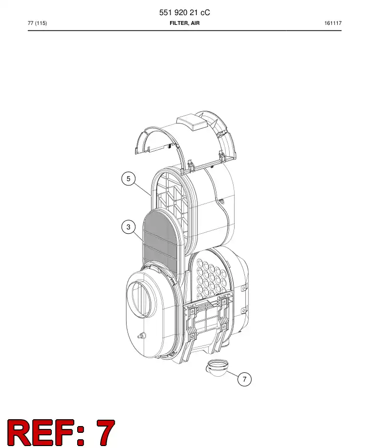 55193390 551 933 90 Suction connection - Sandvik Technical Drawing