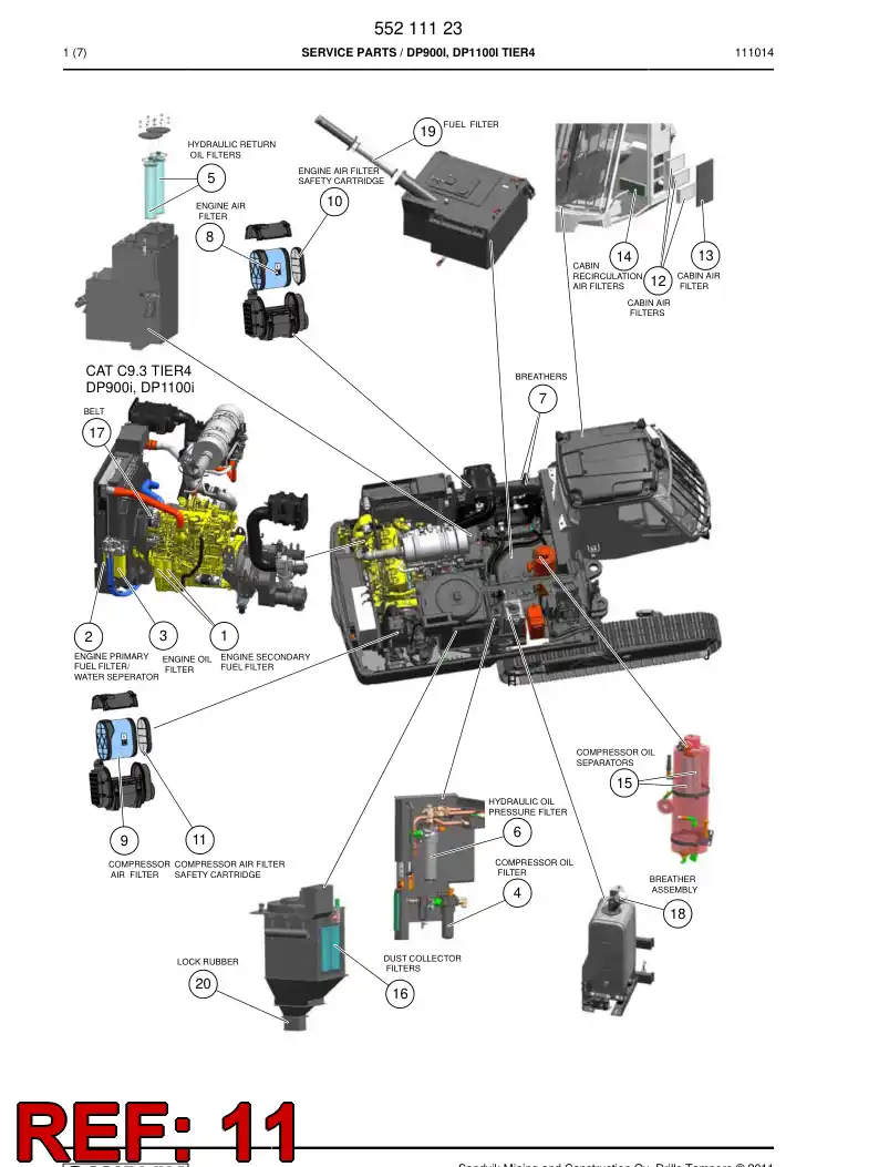 55193396 551 933 96 Safety cartridge - Sandvik Technical Drawing