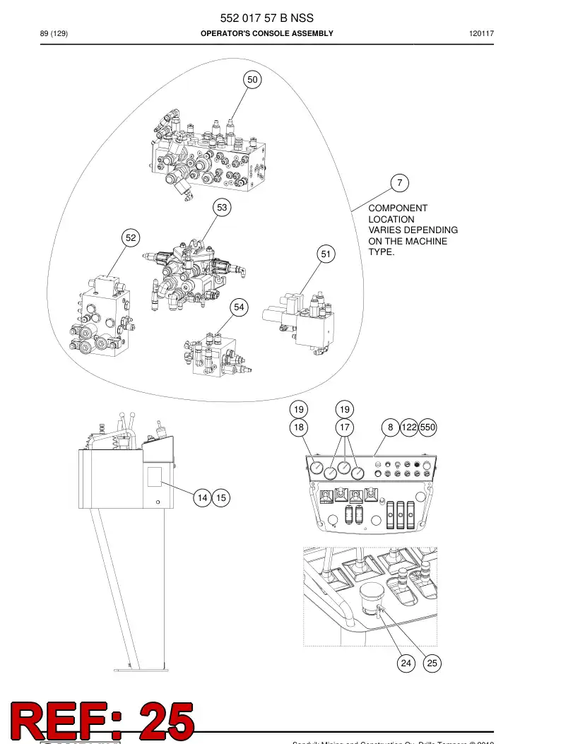 55193470 551 934 70 Pin - Sandvik Technical Drawing